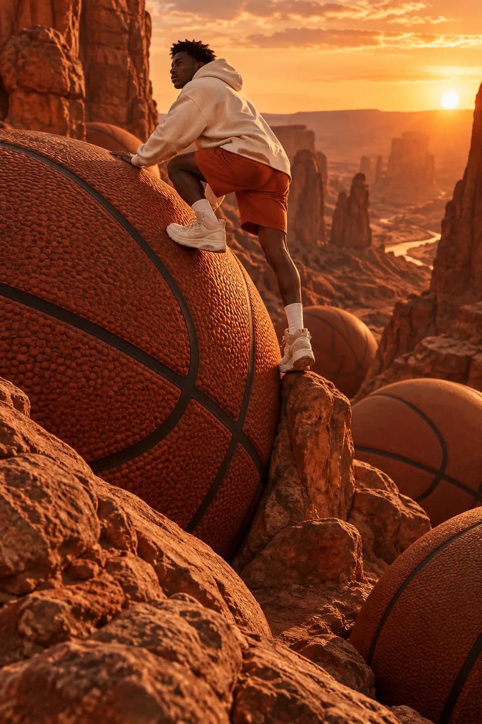 Giant Basketball Canyon Editorial