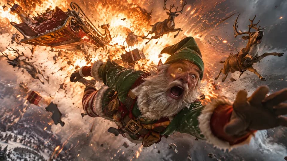 Explosion Blast Action Still