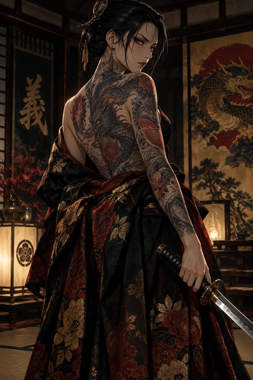 Seinen Dragon Tattoo Portrait