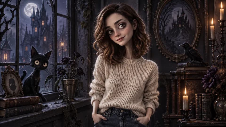 Gothic Stop-Motion Portrait