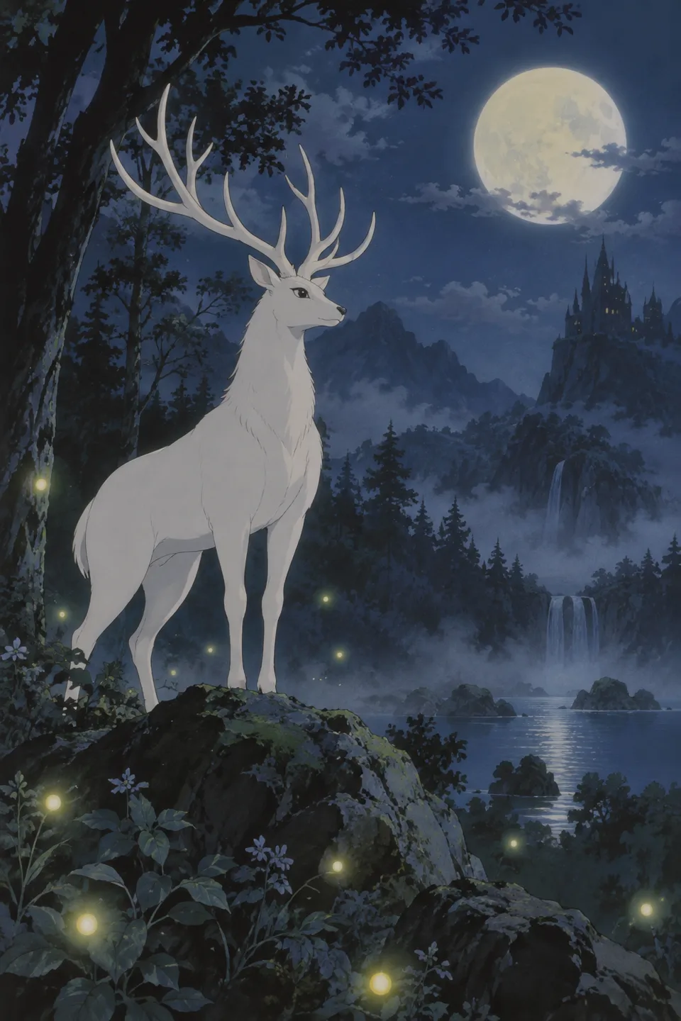 Anime Forest Spirit Stag