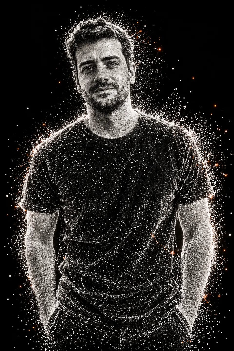 Particle Point-Cloud Portrait