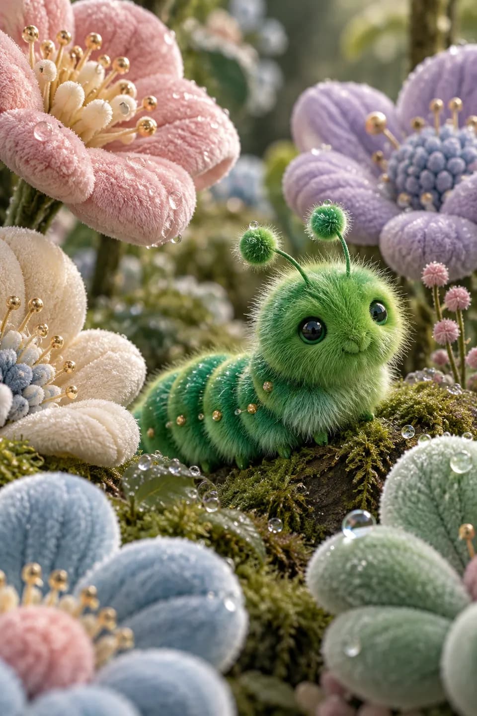 Plush Flower Caterpillar