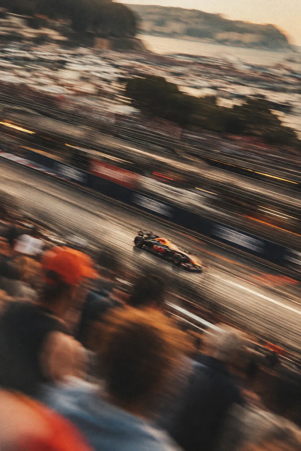 Slow-Shutter Racing Car