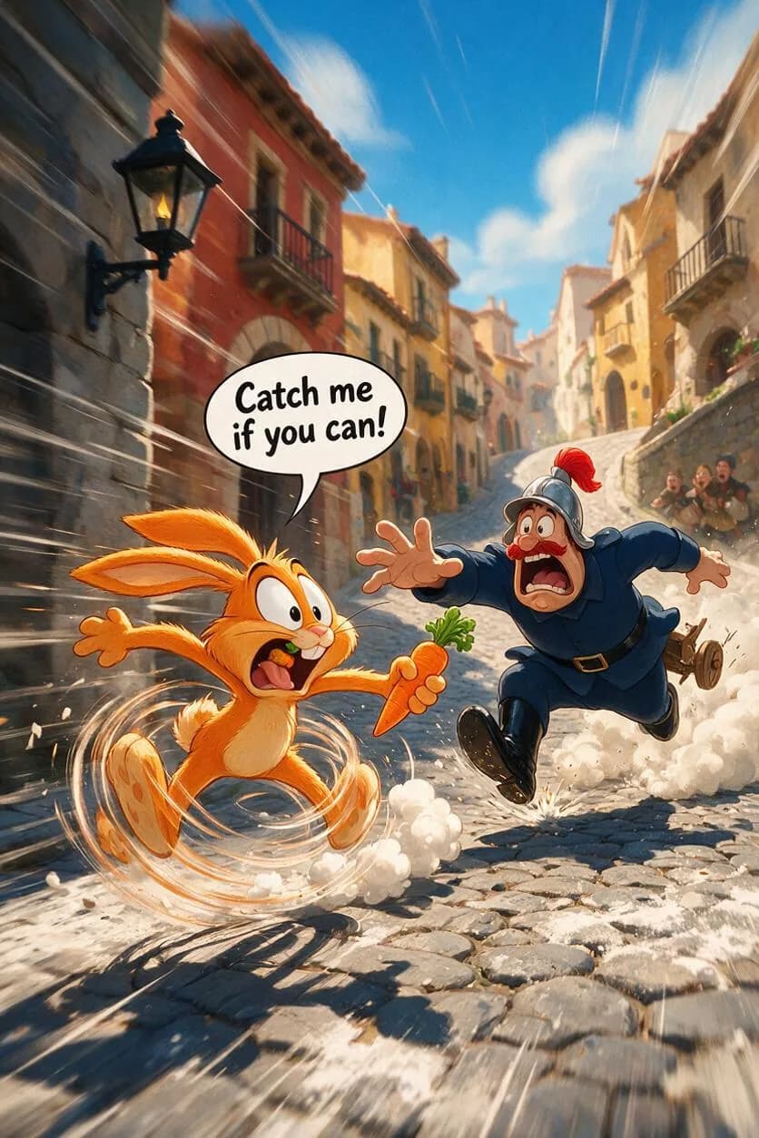Frantic Cartoon Chase