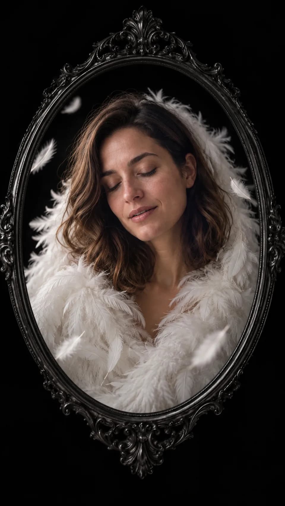 Vintage Mirror Portrait