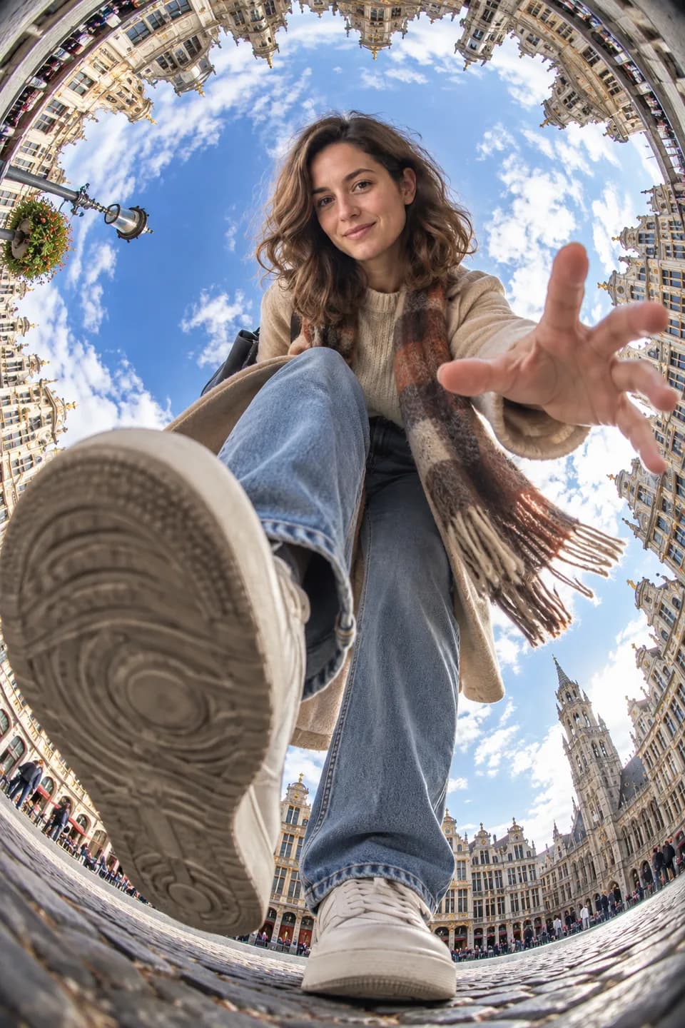 Fisheye Sneaker Kick Shot