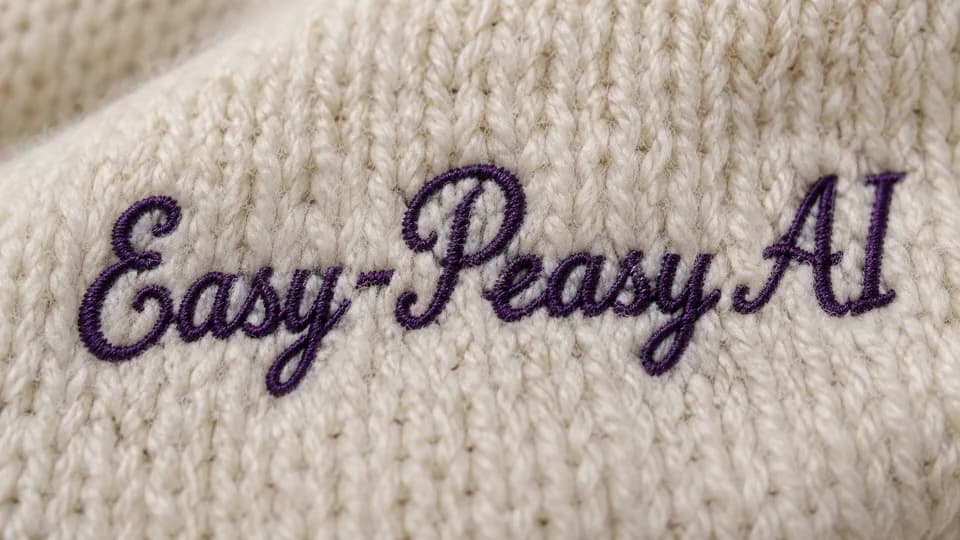 Embroidered Logo on Wool