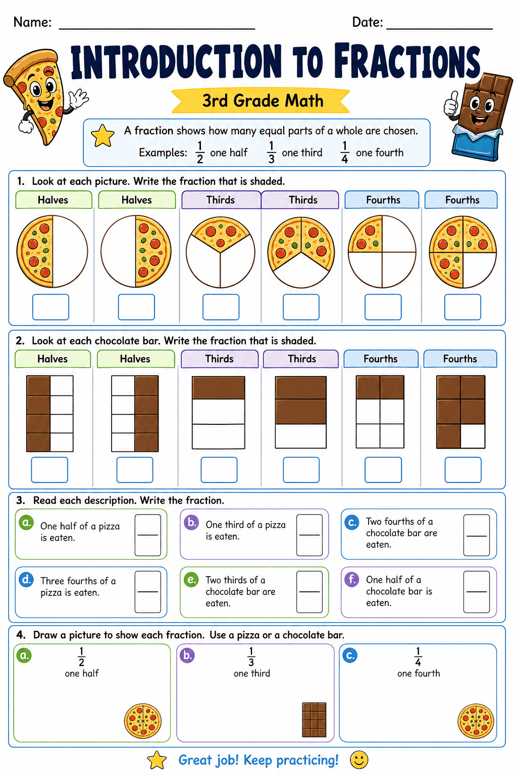 3rd Grade · Fractions
