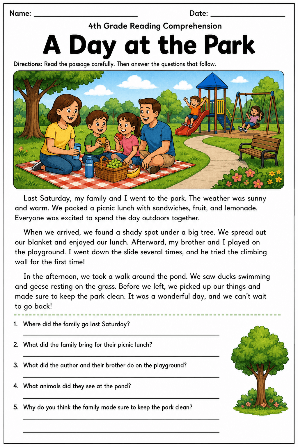 4th Grade · Reading