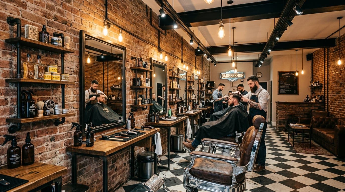 AI-redesigned barbershop