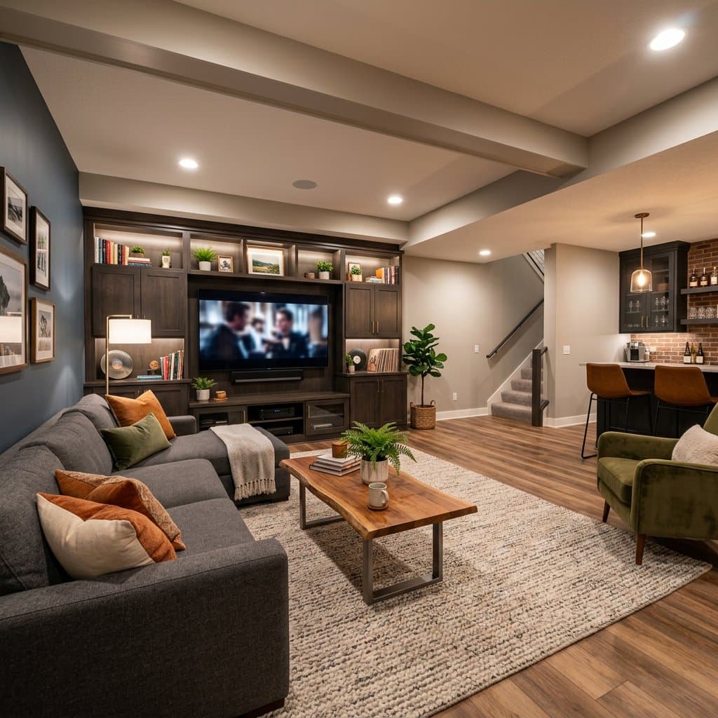 AI-redesigned basement