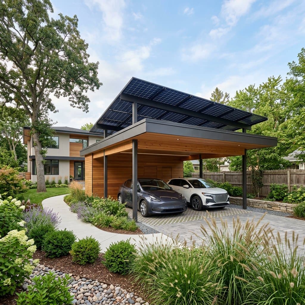 AI-redesigned carport