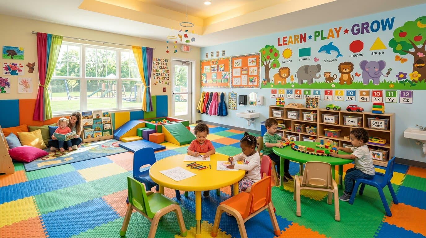 AI-redesigned daycare / childcare center