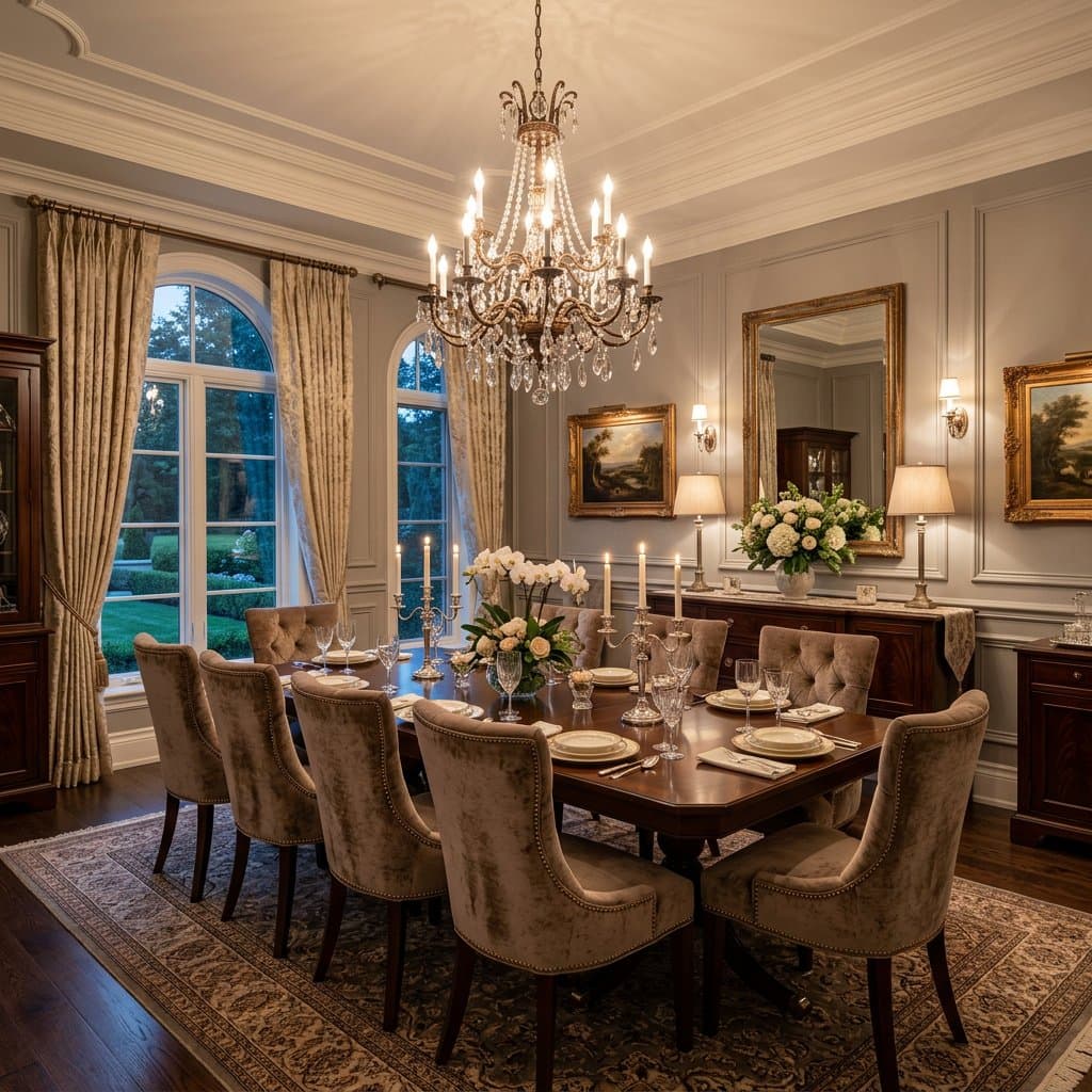 AI-redesigned dining room