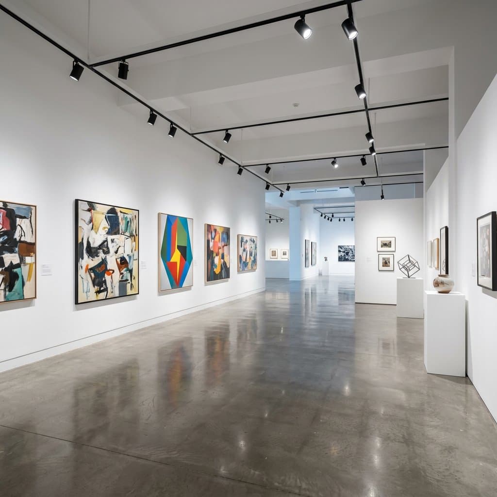 AI-redesigned exhibition space