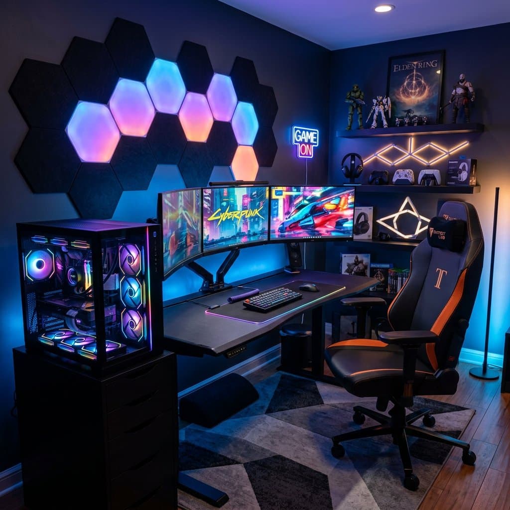 AI-redesigned gaming room