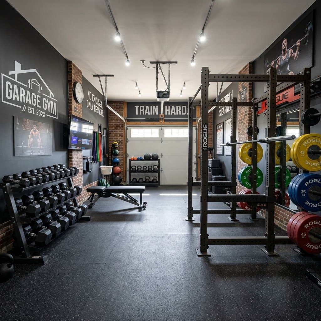 AI-redesigned garage gym