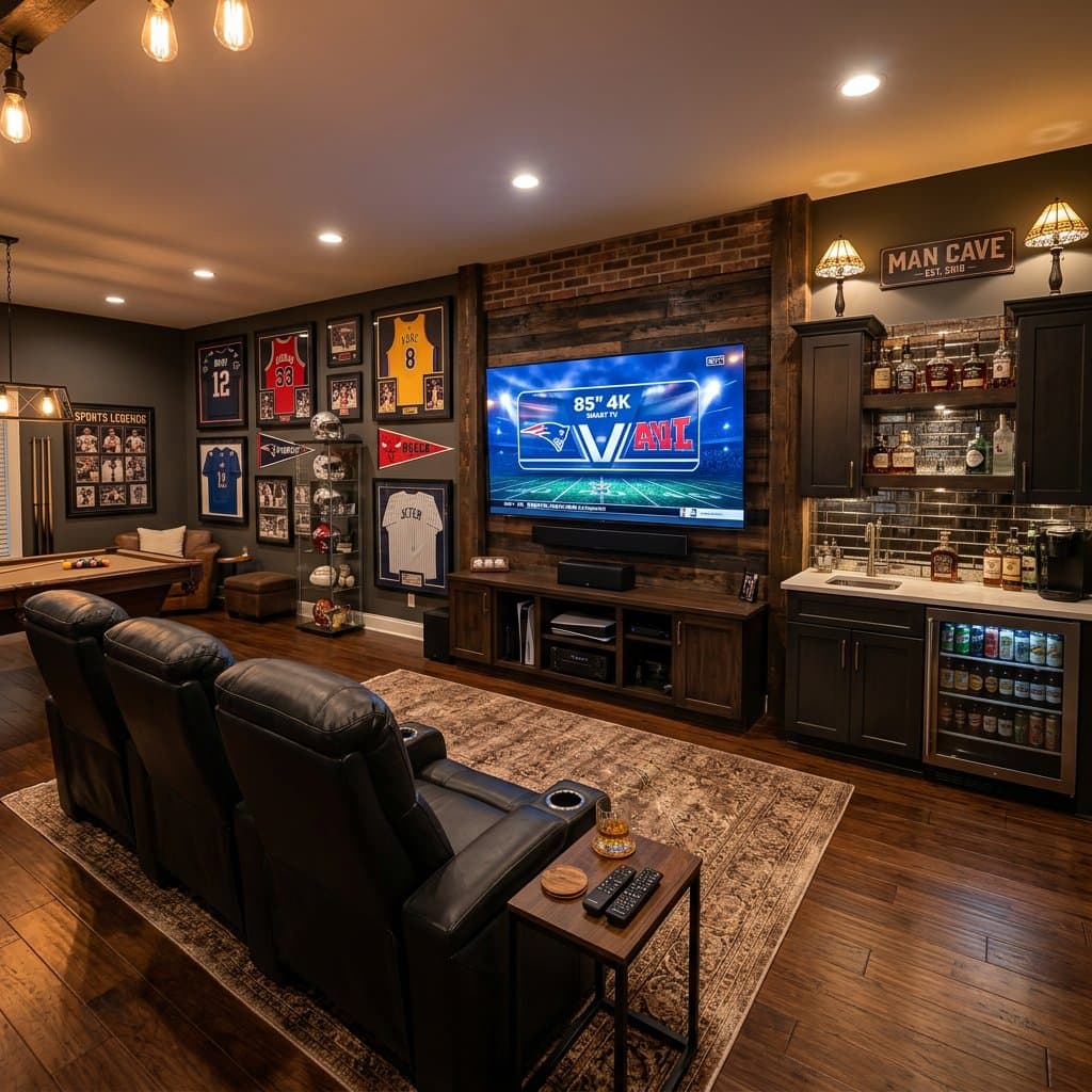 AI-redesigned man cave