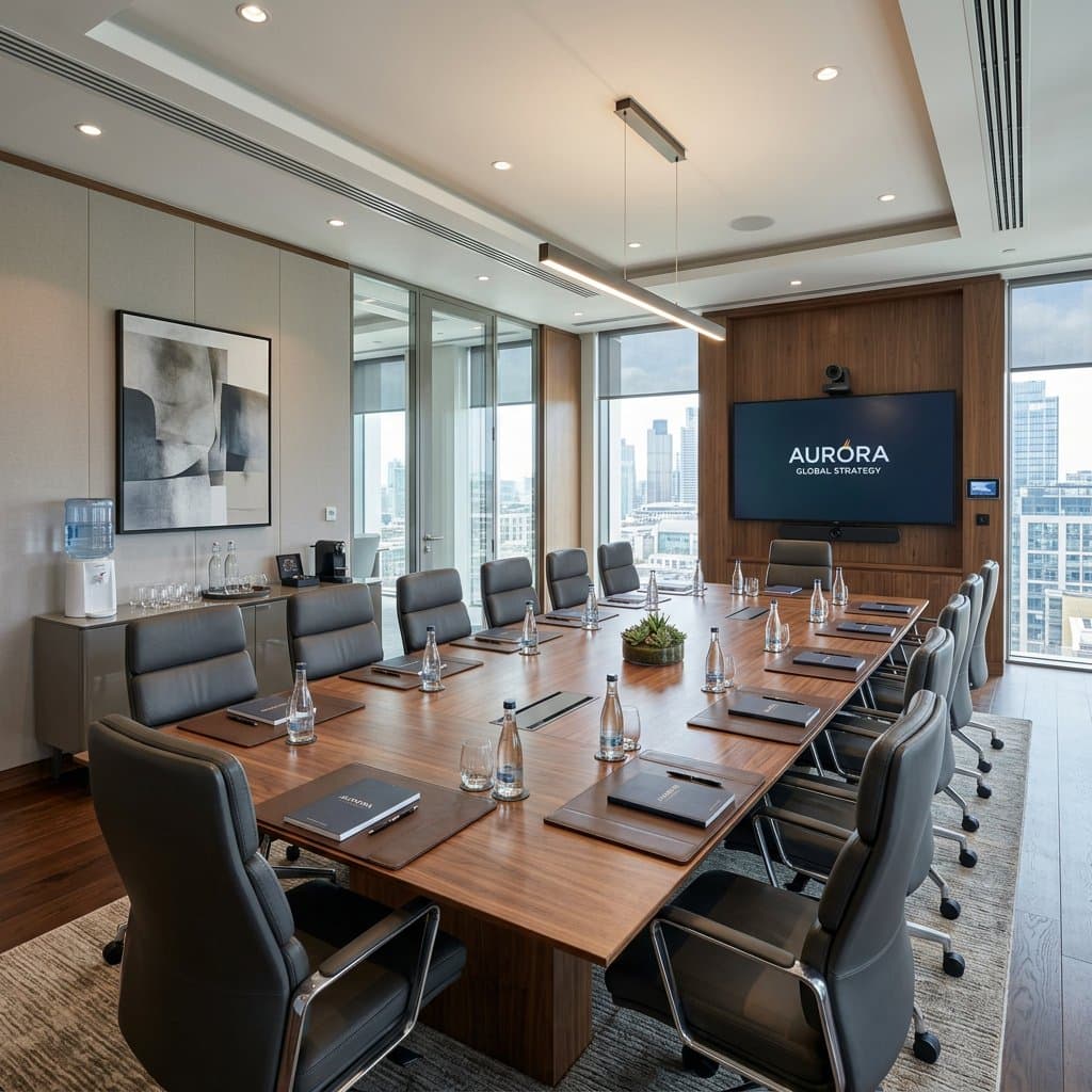 AI-redesigned meeting room