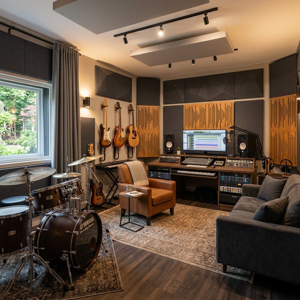 AI-redesigned music listening room