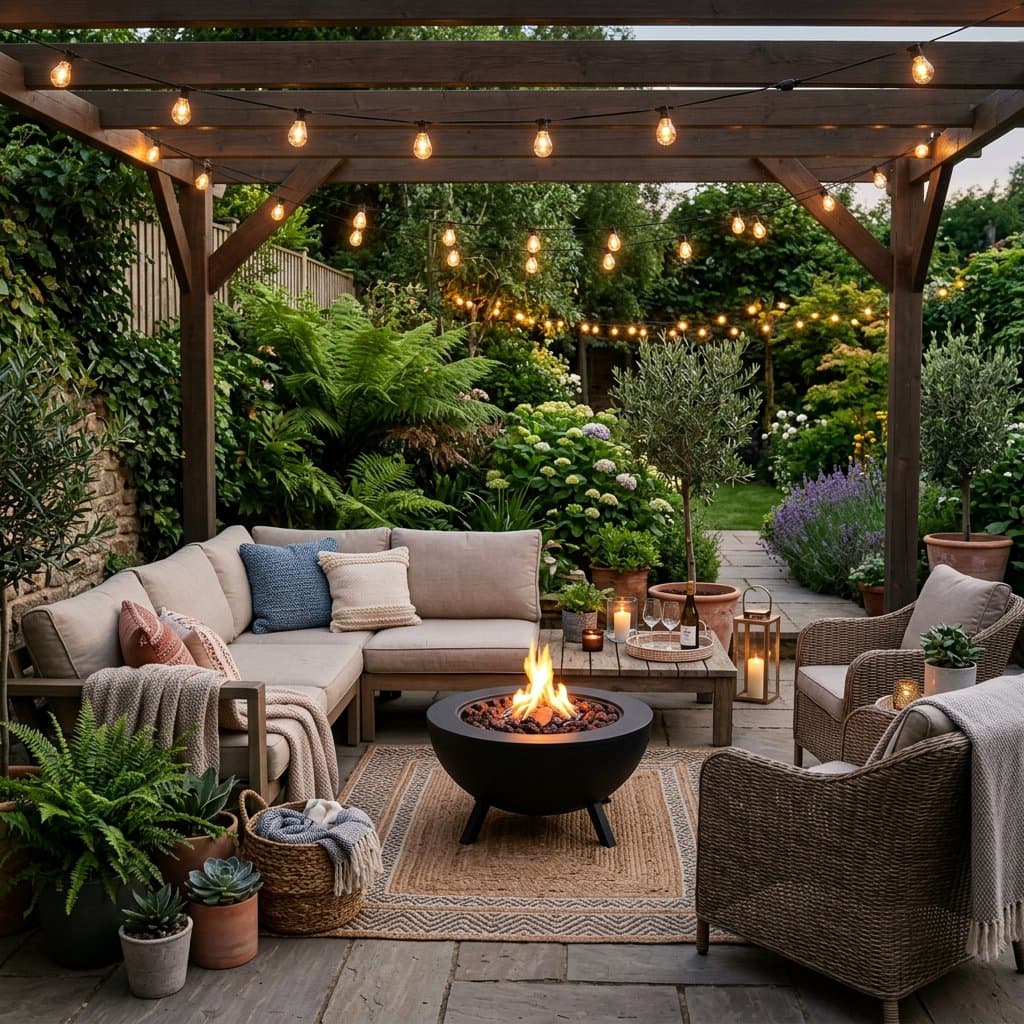 AI-redesigned outdoor patio