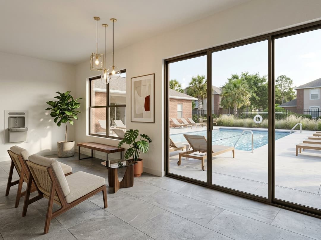 Outdoor Pool Area Design 1