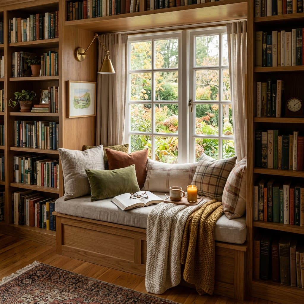 AI-redesigned reading nook