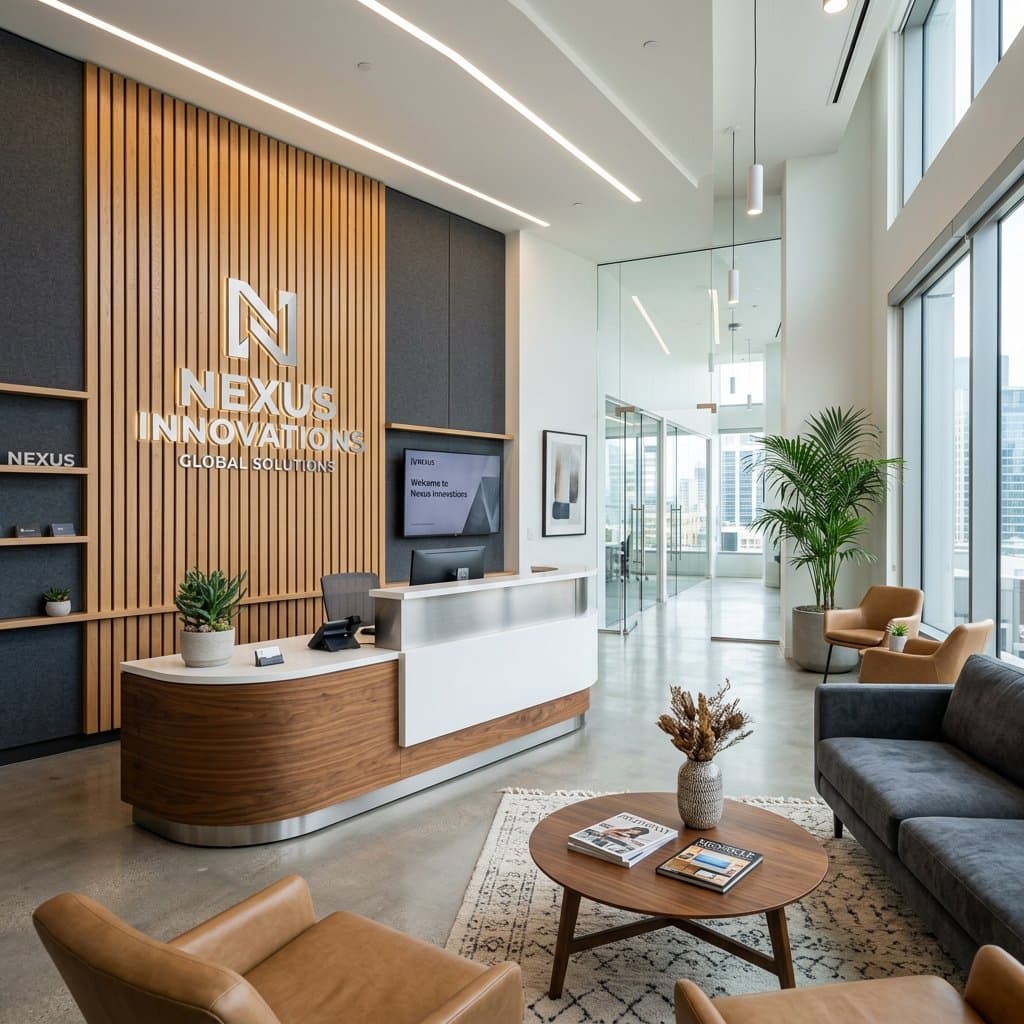 AI-redesigned reception area