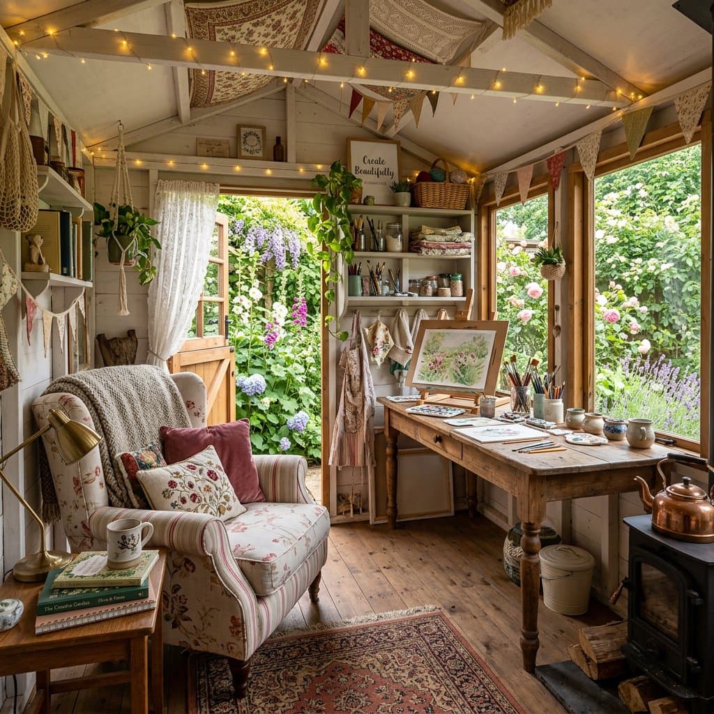 AI-redesigned she shed