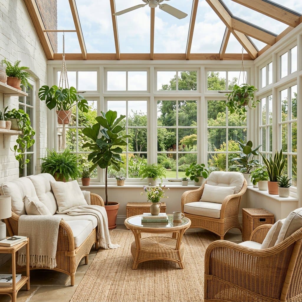AI-redesigned sunroom