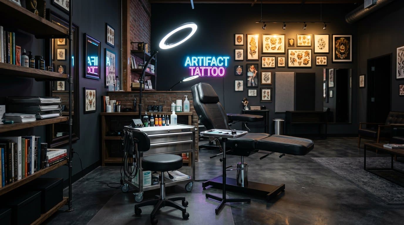 AI-redesigned tattoo studio