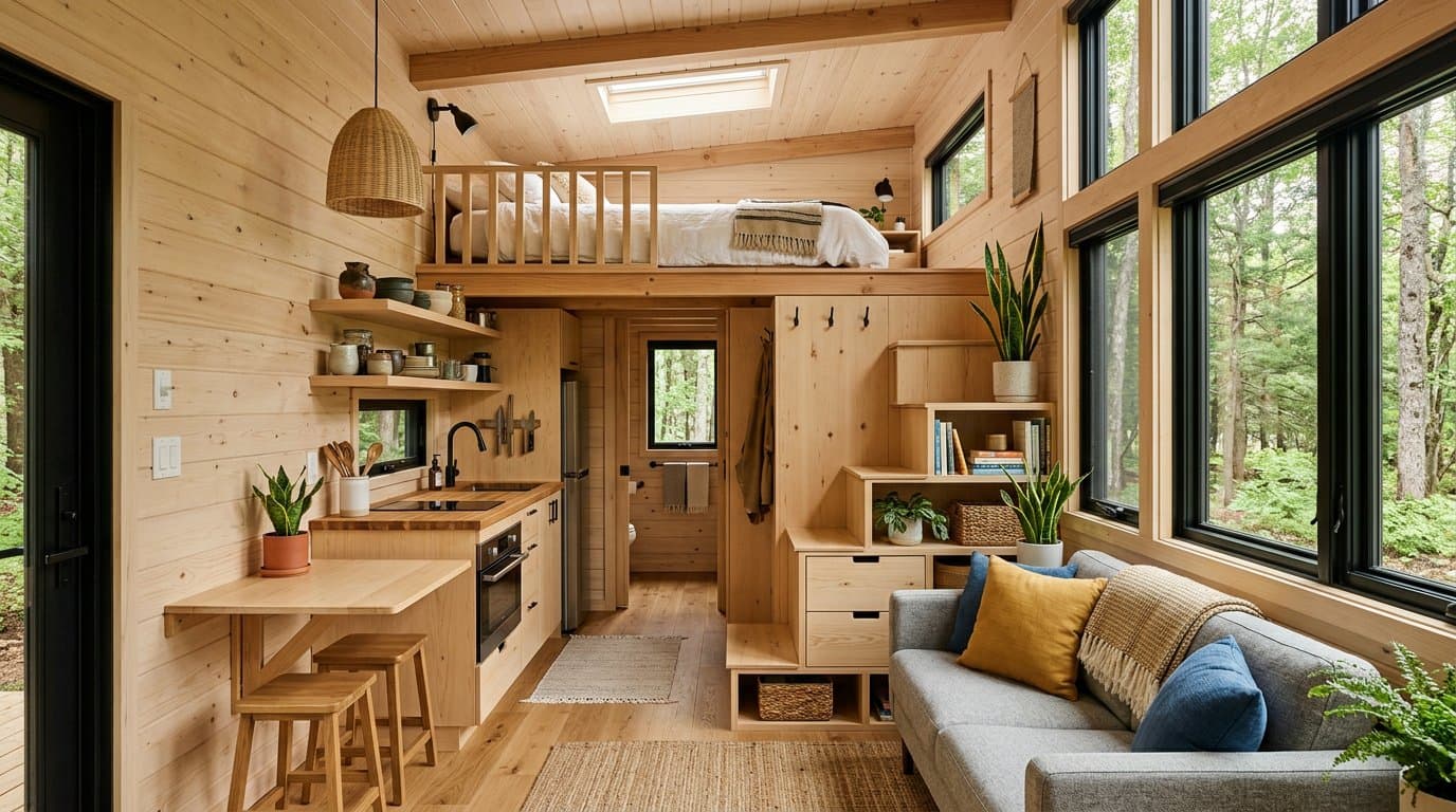 AI-redesigned tiny house / micro home