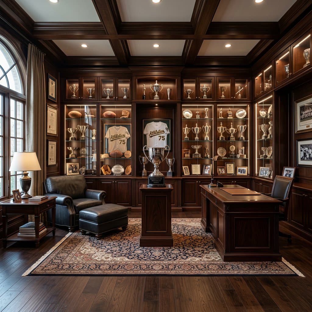 AI-redesigned trophy room