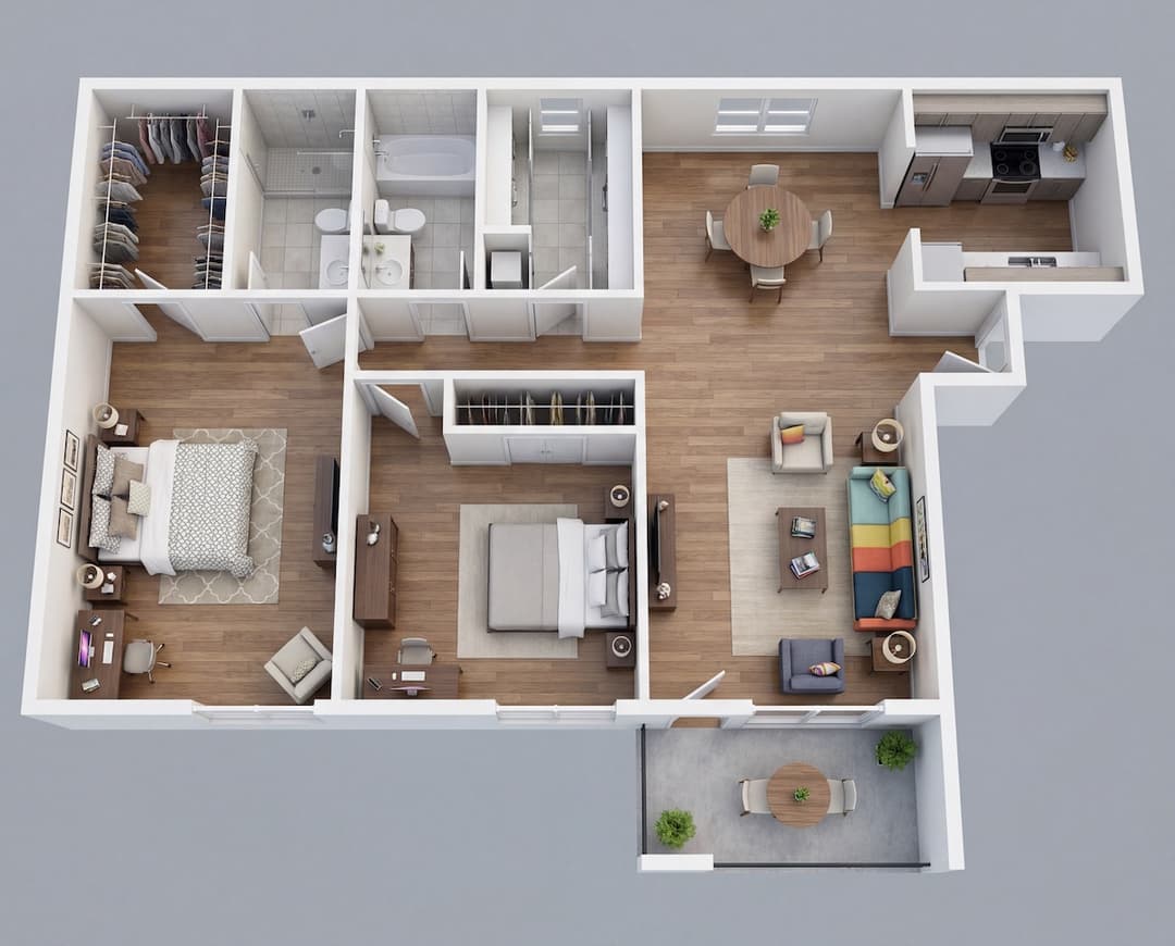 How to Convert 2D Floor Plans to 3D Isometric Maquettes and Create Animated Video Tours