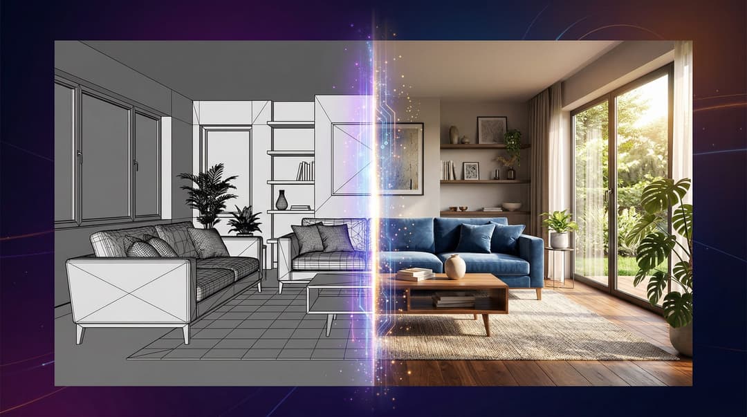 How to Turn SketchUp 3D Models into Photorealistic Interior Renders with AI