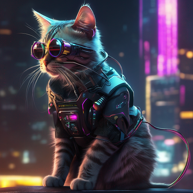 cat, Cyberpunk