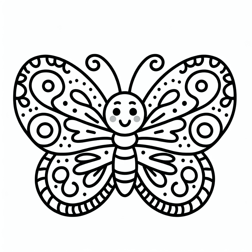 Black and white coloring book page with clean line art, detailed illustrations designed for coloring activities, simple to complex patterns with clear outlines, educational and entertaining design suitable for all ages
