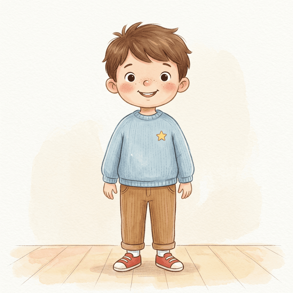 David's First Lunch in the Cafeteria