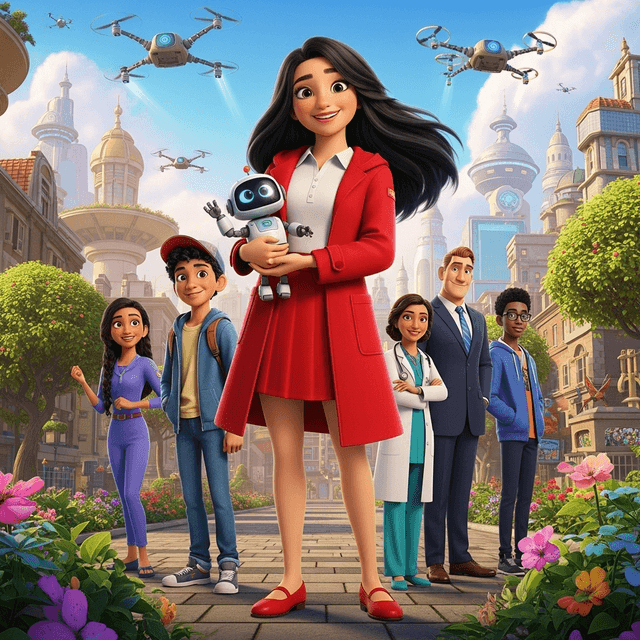 Disney Pixar movie poster design with theatrical composition, vibrant character artwork with emotional storytelling, cinematic title treatment and professional layout, magical atmosphere with dramatic lighting and engaging visual narrative, polished promotional art style