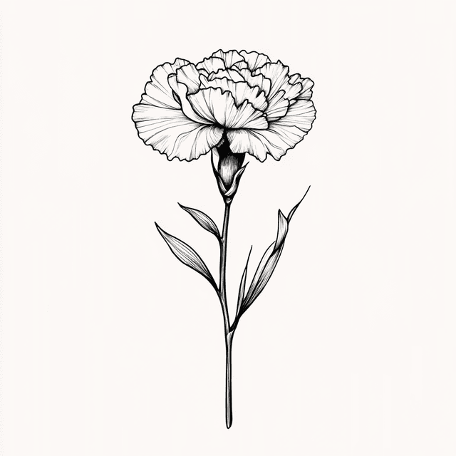 Elegant birth flower tattoo design with botanical accuracy and artistic styling, delicate floral linework representing specific month, meaningful personal symbolism with refined aesthetic, black ink or colored tattoo style perfect for commemorative body art