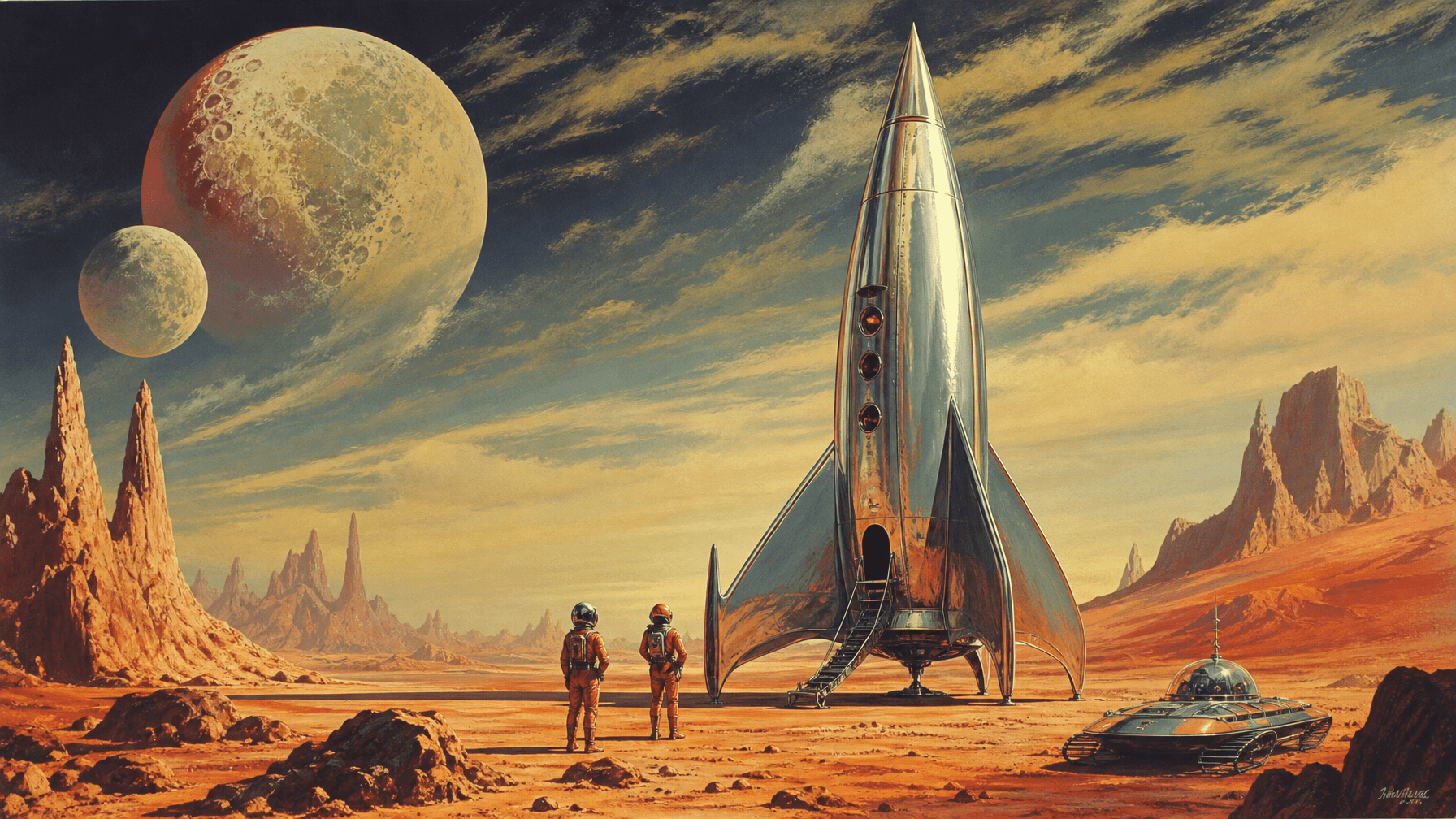 Retro-Sci-Fi-Szene