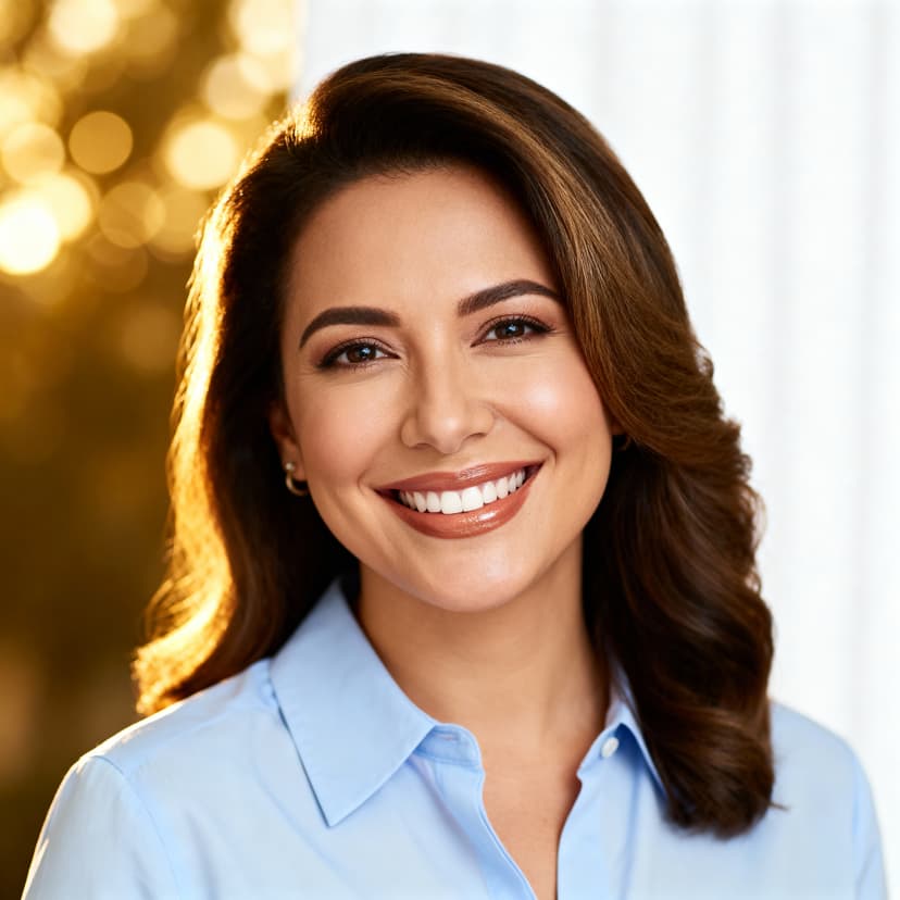 Life coach headshot with inspiring, confident expression