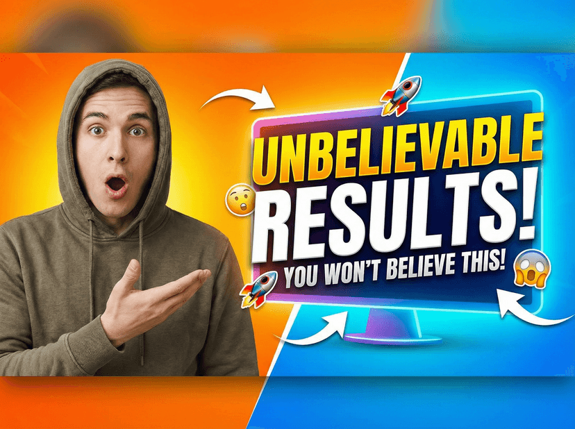Eye-catching YouTube thumbnail with bold typography and vibrant colors, clickable video preview design with engaging visual hooks, high-contrast composition perfect for attracting viewers, professional content creator thumbnail optimized for click-through rates