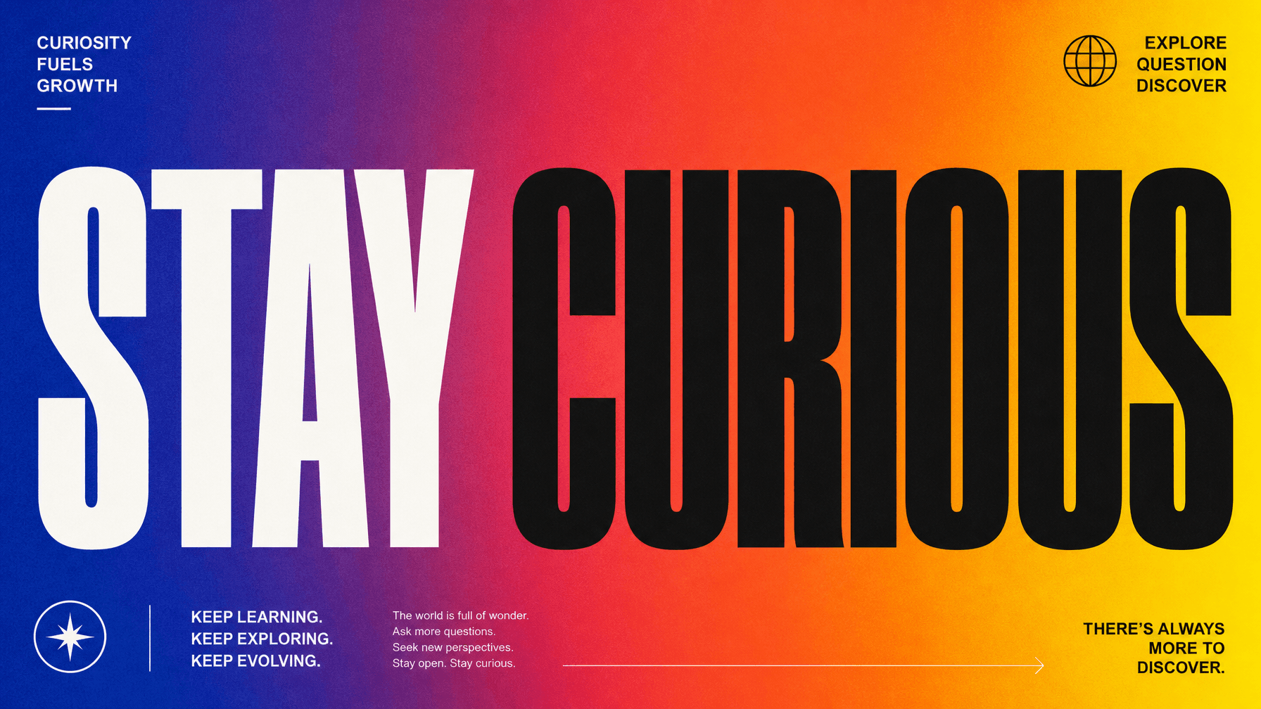 Typografisches Poster