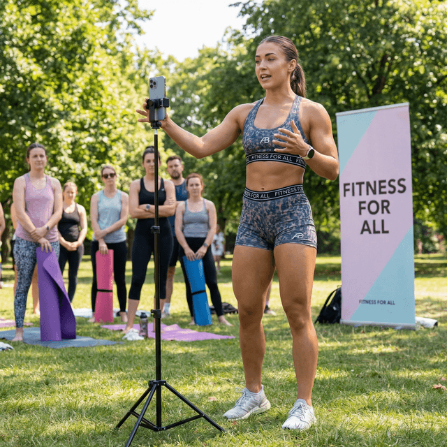 gym workout shot, person wearing fitted tank top and athletic shorts, modern gym with equipment, mid-bicep curl with dumbbells, focused intense expression, dramatic gym lighting