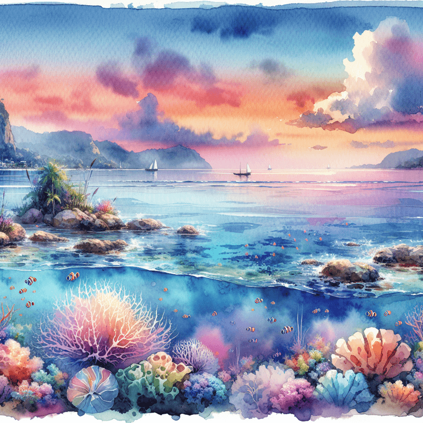 Delicate watercolor painting with soft, translucent washes of color, gentle bleeding and blending effects, dreamy ethereal quality with visible paper texture, flowing brushstrokes and organic color transitions, light and airy atmosphere with subtle gradients