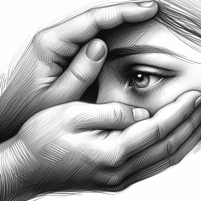 Artistic Depiction of Empathy in Pencil Sketch