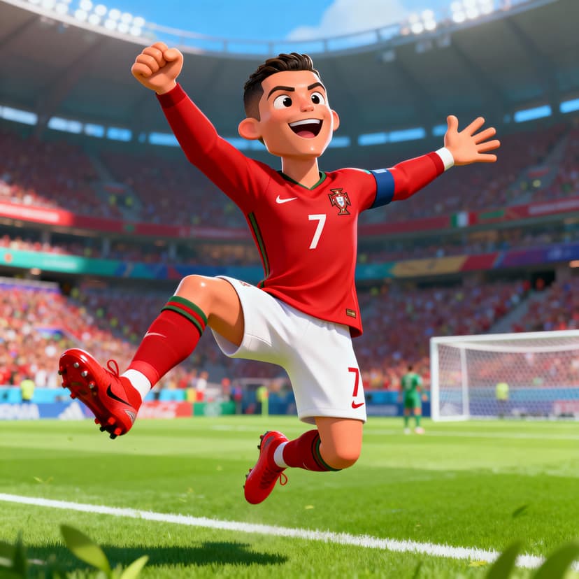 Vibrant cartoon illustration with bold outlines and bright colors, playful animated style with simplified forms and exaggerated features, clean vector-like appearance with smooth shading, cheerful and energetic visual design perfect for character animation and storyboarding