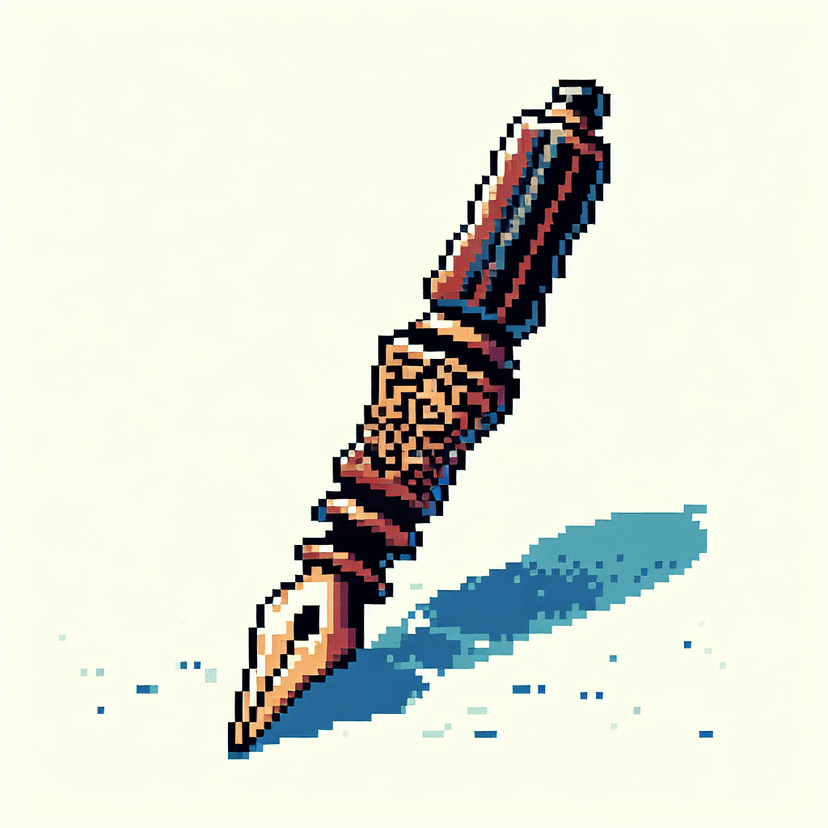 Retro pixel art with blocky 8-bit or 16-bit aesthetic, nostalgic video game graphics style with limited color palette, crisp pixelated design with careful sprite work, charming retro gaming visual perfect for indie games and digital art